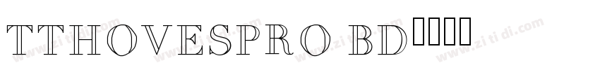TTHOVESPRO BD字体转换